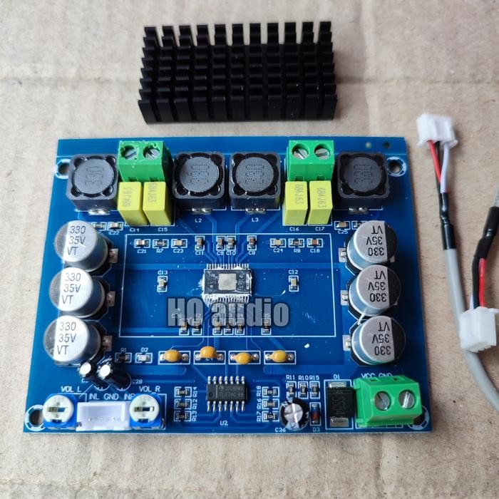 Power Amplifier Tpa3116D2 Ampli Mini Box Rakitan Stereo 2 Chanel Pasti Ori