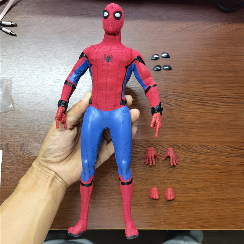1/6 Scale Spider Figure Hero Tom Holland Combat Costume Model 12'' Action Figure Doll Collectible