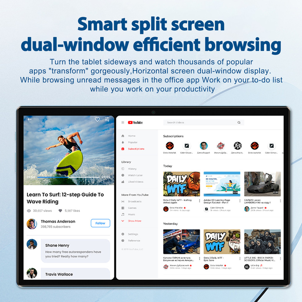 2025 NEW Pad 9 Pro tablet 10.1 inch Android 13 Snapdragon870 10 Core 16GB+1024GB 10000mah 5G Dual
