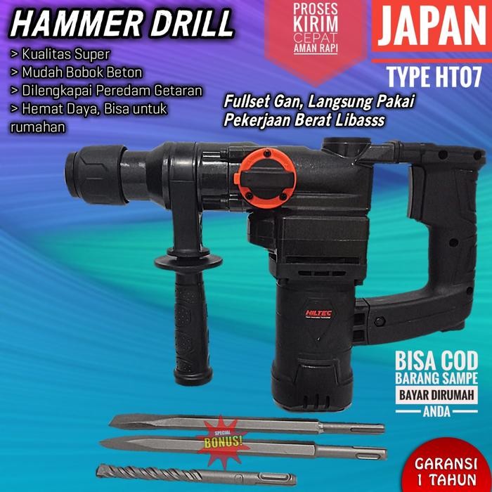 Mesin hammer drill bobok beton tembok rotary impact MAKITA HILTEC