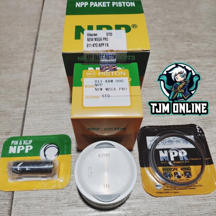 PISTON KIT NPP NEW MEGAPRO MONOSOK / VERZA / CRF 150CC STD 50 100