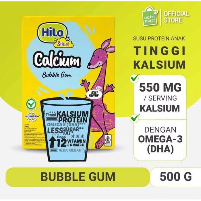 

(Expert) HiLo School 500gr Hi Lo Coklat Madu Bule Gum Cotton Candy Vanila