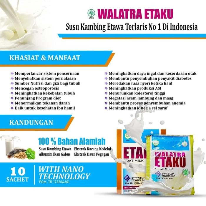 

(Expert) Susu Kambing Etawa ETAKU - Obat Untuk Nutrisi Sendi Dan Tulang / Pengeroposan Tulang /