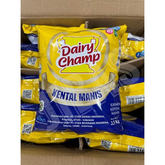 

(Expert) Dairy Champ Kemasan Bantal 2,5kg / Dairychamp Krimer Susu Kental Manis 2,5kg