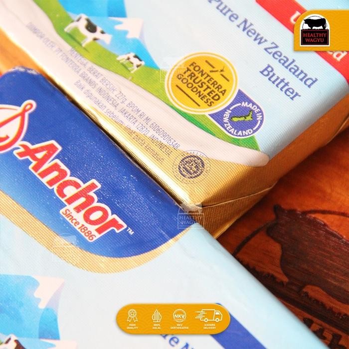 

(Expert) Anchor Butter Pure New Zealand Pats Mentega Import 227gr Healthy Wagyu