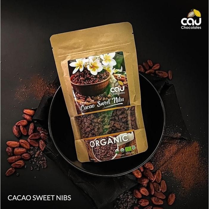 

(Expert) Organic Raw Cacao Sweet Nibs Kakao 200 gr - Cau Chocolates