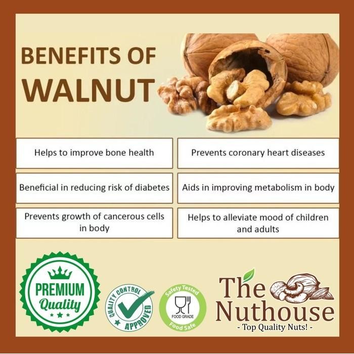 

(Expert) 500gr Walnut Light Halves and Pieces 90 RAW / Mentah Kacang