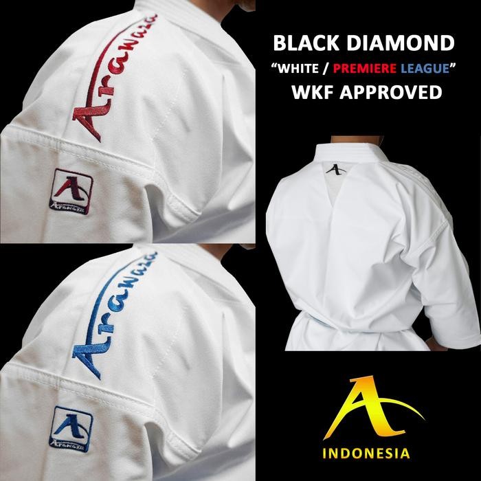 KARATEGI ARAWAZA BLACK DIAMOND WKF APPROVED untuk KATA 100 %ORIGINAL