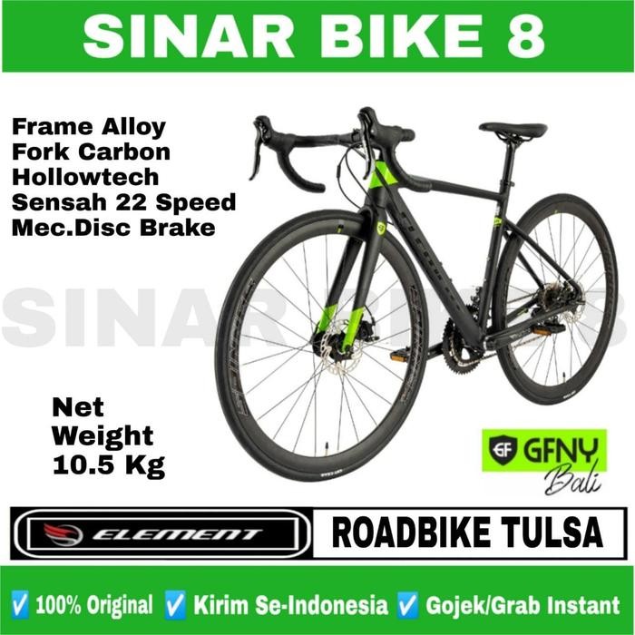 Sepeda Balap Roadbike Element Tulsa SuperLight Alloy 2x11 Spd Jangkrik