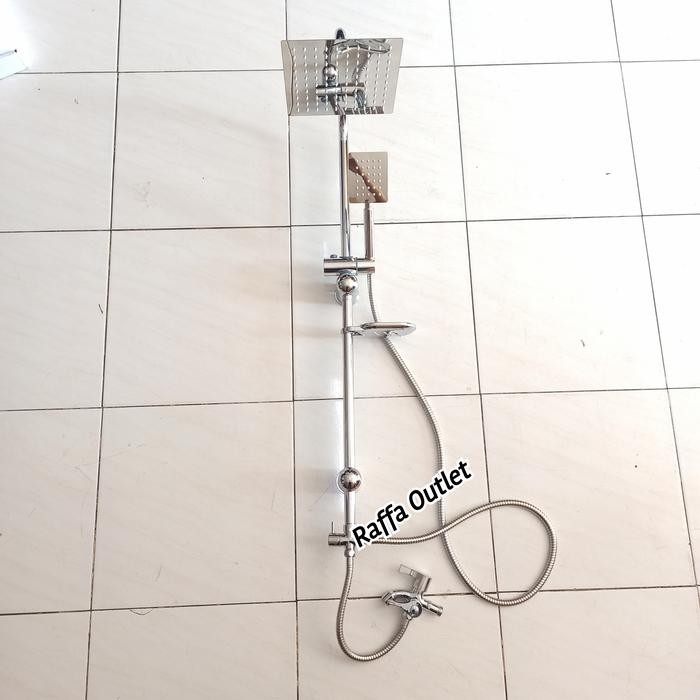 Paket Shower Tiang Set+ Kran Cabang/Shower Mandi