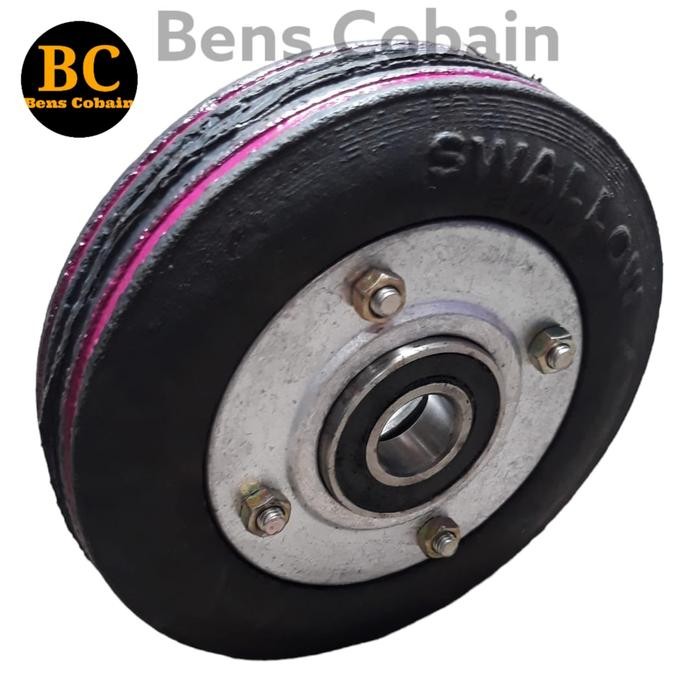 Roda Troli 6 inch Ban Mati Swallow Roda Troli 200kg Double Bearing