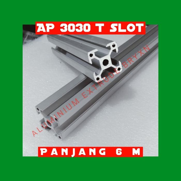 Aluminium profile 3030 T slot panjang 6 m