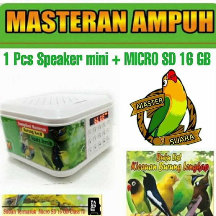 Masteran Burung Kicau Speaker Audio Murai Moncer Suara Go Lomba Juara