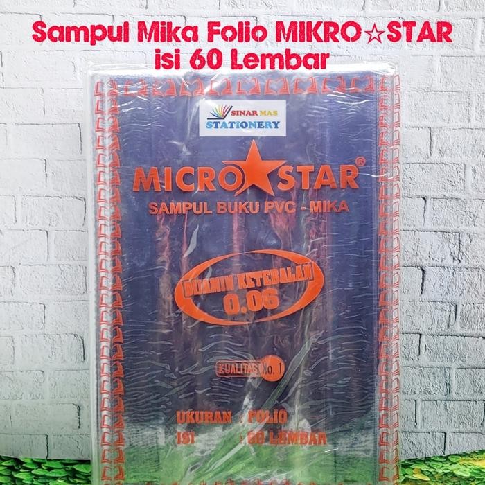 

Sampul Folio Plastik Mika Bening Mikro Star Tebal 0,06 Mm (60 Lembar)