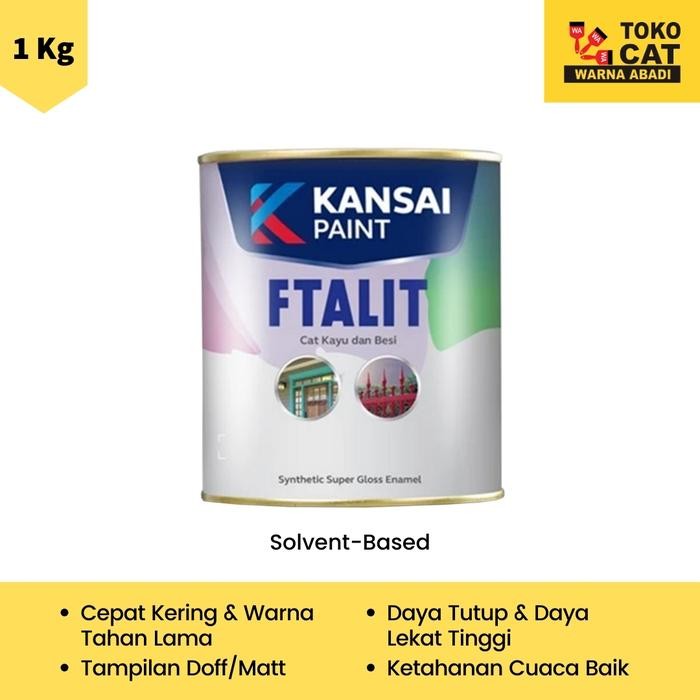 Cat Minyak Ftalit Warna Hitam Doff 544 dan Putih Doff 559