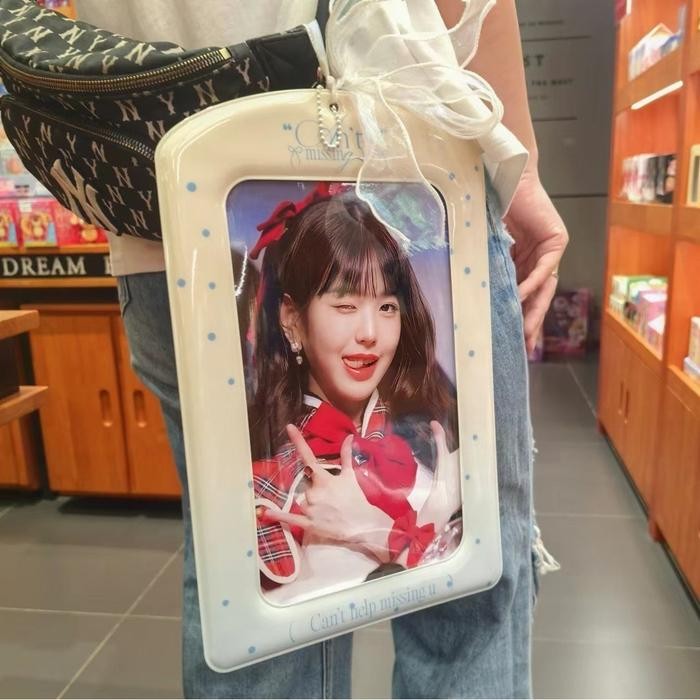 

Card Holder Idol A4 Display Storage Card Bag Ins Style Giant Creative Card Holder Pendant Striped