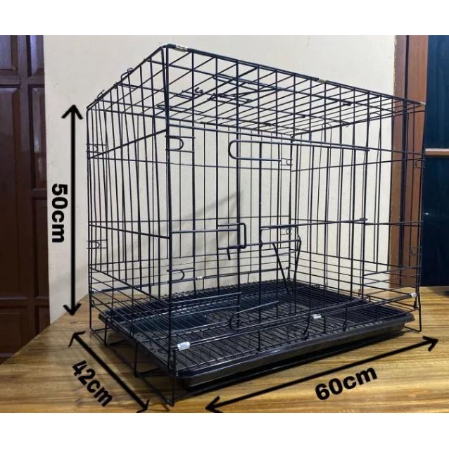 Kandang kucing murah besi lipat tangga ukuran 60x40x40 size L kandang kucing kandang ayam kandang