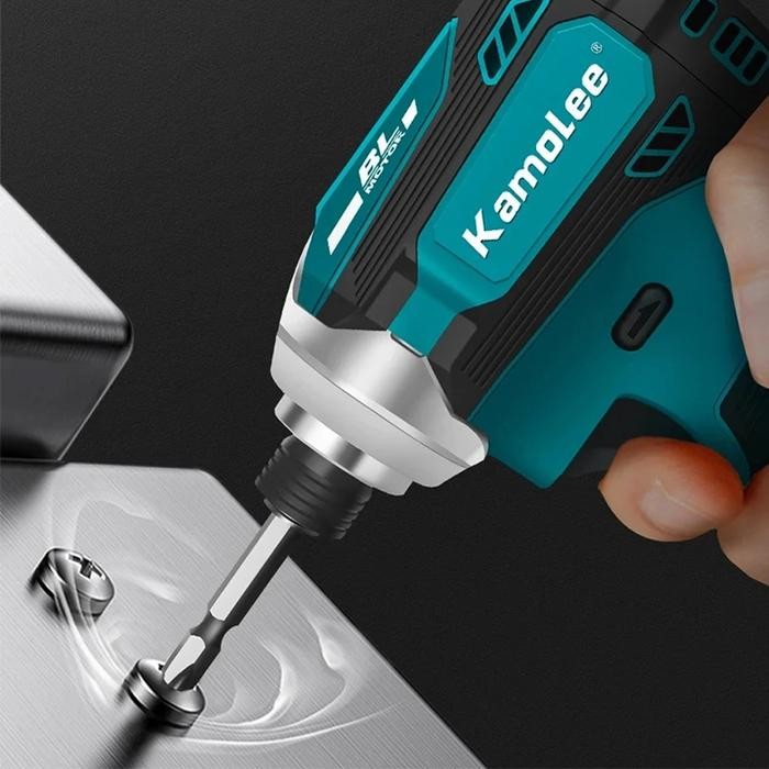 Ready- Kamolee Impact Driver 588Nm 4 Speed Brushless Obeng Elektrik