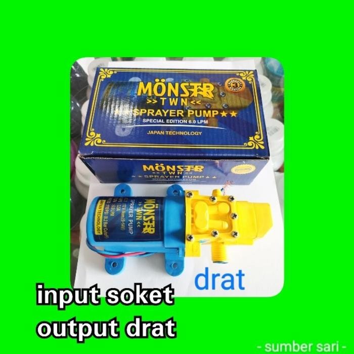 (Expert) pompa air 12 volt 110 PSI 6 LPM output DRAT MONSTAR