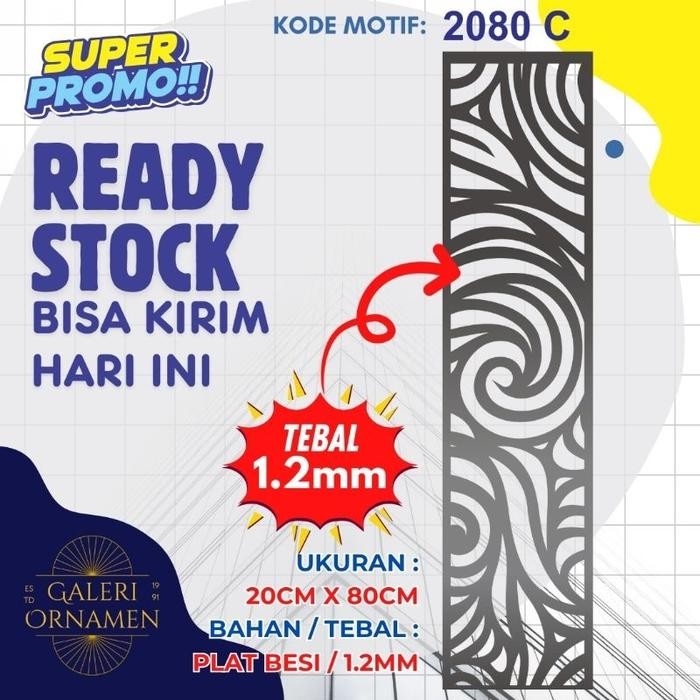 (Expert) Ornamen Laser Cutting 20x80 Cocok Buat Kanopi Atau Pagar