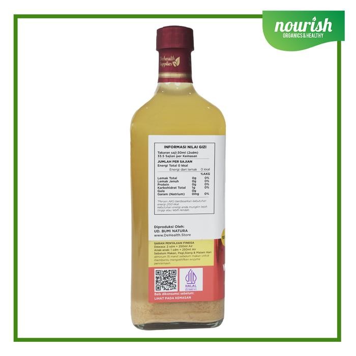 

Finega, Apple Vinegar (Cuka Apel Alami) With The Mother 1L