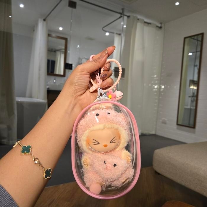 

TRANSPARAN POUCH LABUBU PVC