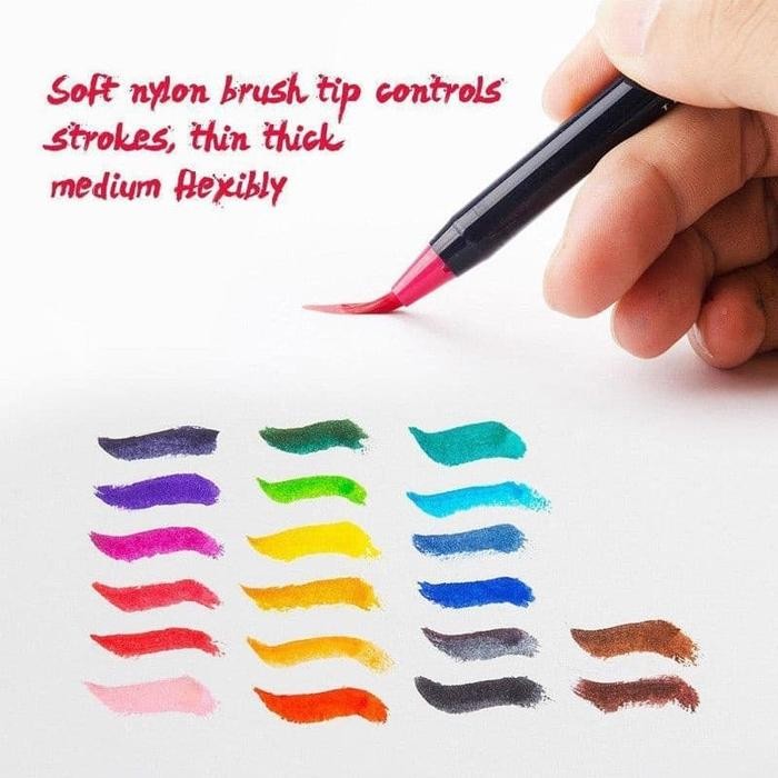 

wtercolor brush pen (20 color) kode 1215