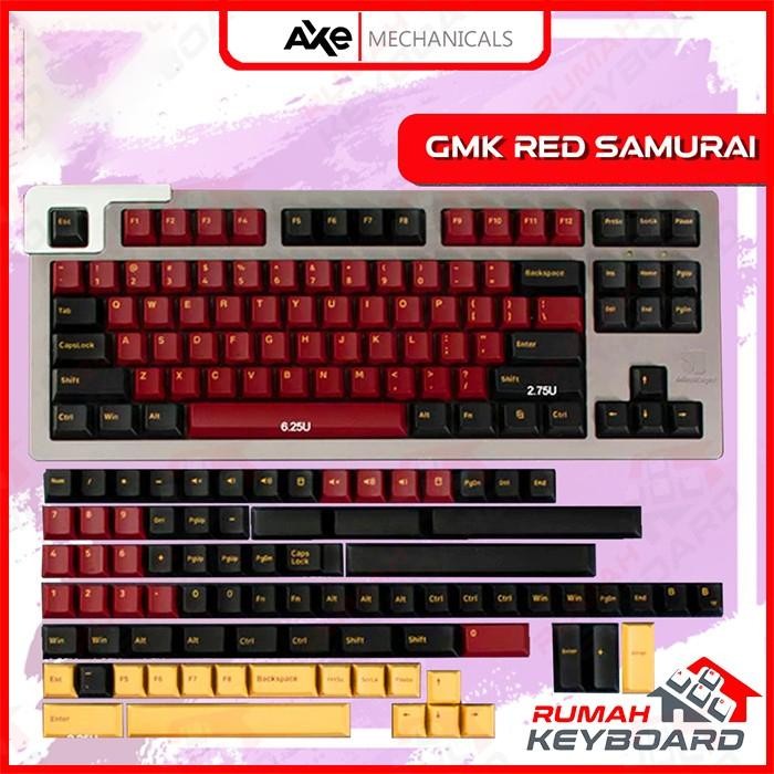 (Expert) KEYCAP - KEYCAPS - CHERRY - GMK RED SAMURAI - PBT - DYE SUB