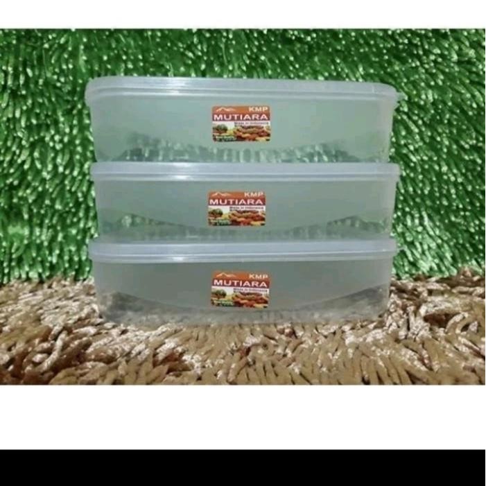Kotak Makanan Plastik Transparan KMP MUTIARA 900 Ml