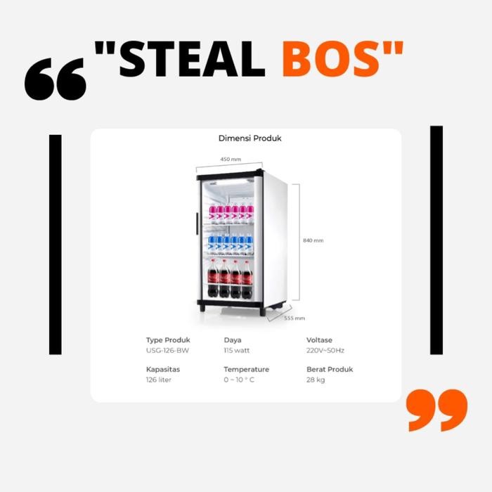 MASPION showcase USG 126 LITER showcase maspion USG 126 liter