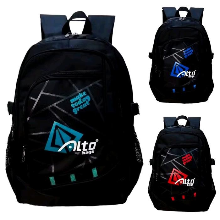 Tas Ransel Alto Orinal untuk Anak Laki-Laki SD/SMP/SMA - Hitam - Fashion