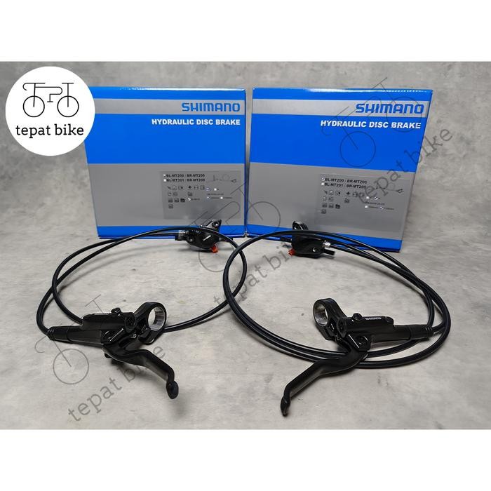 Disc Brake Set Shimano Mt200 Rem Sepeda Hidrolik Shm