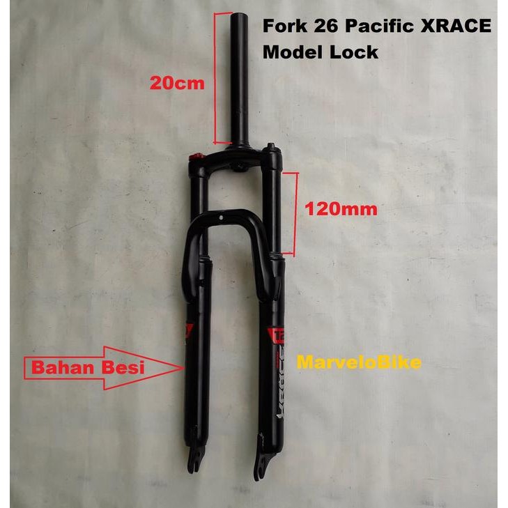 Fork Sepeda Mtb 26 Pacific Xrace Suspensi Lock
