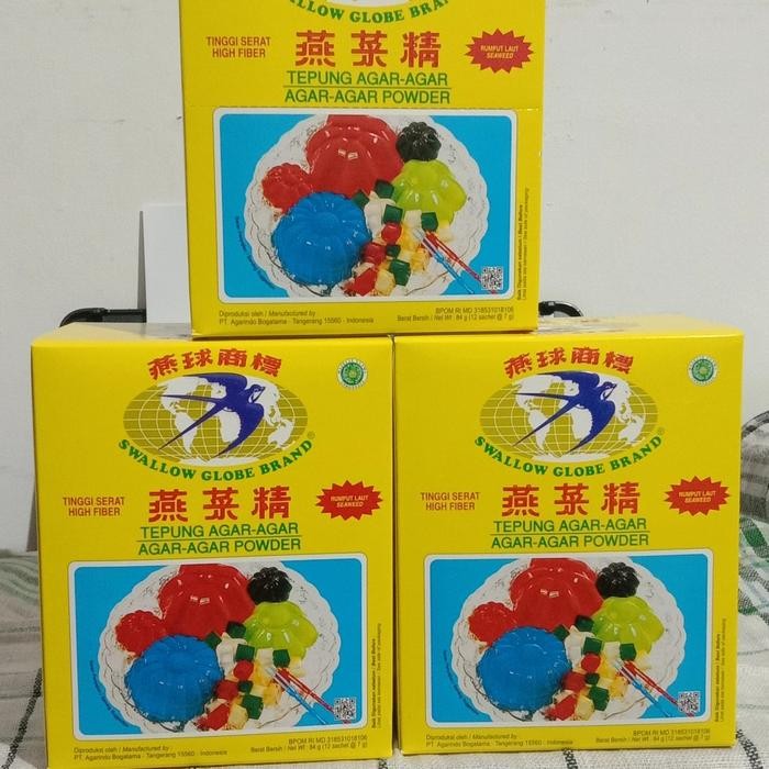 

agar agar swallow globe 1box 12x7gr