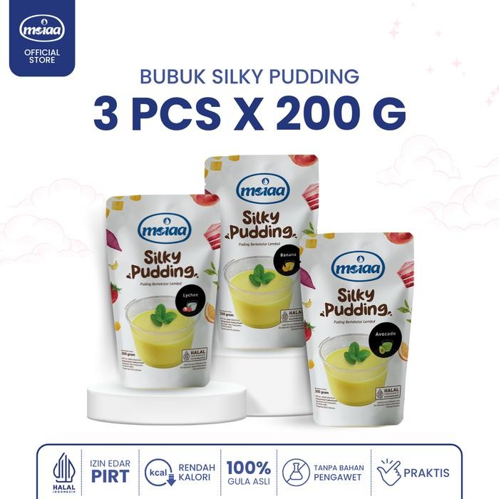 

PAKET HEMAT 12 - Silky Pudding MOIAA 200gram isi 3pcs