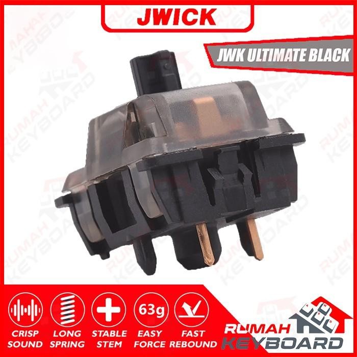 Switch - Jwk - Jwick - Ultimate Black Smokey - 5 Pin - 63.5G - Linear