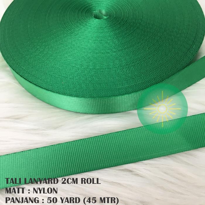 

Ready- Tali Lanyard 2Cm Nylon Hijau Daun / Tali Id Card / Tali Id Roll