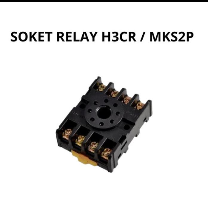 Limited Soket relay H3CR / socket relay MKS2P omron 8 kaki Low Price