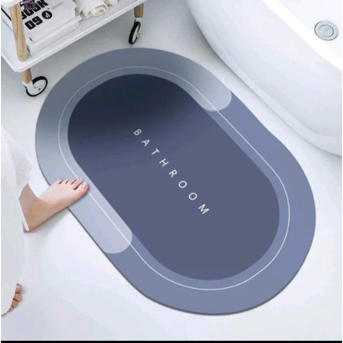 KESET KAKI SERAP AIR ANTI SLIP DIATOMITE KESET LANTAI KAMARMANDI DAPUR