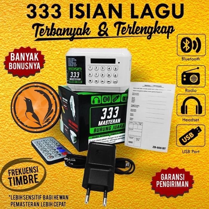 [Expert] MP3 Audio Masteran Burung Kicau Speaker Digital Audio Music Box 333