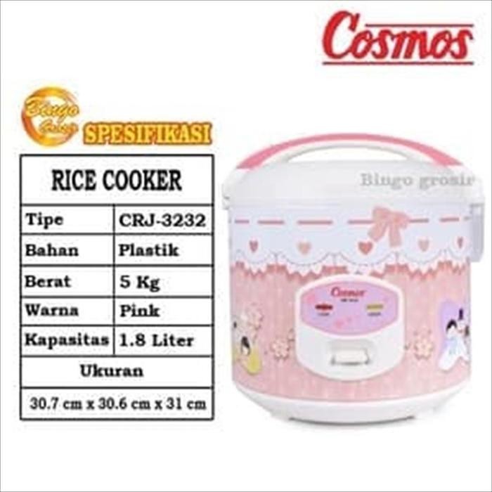 [Expert] MAGIC COM / RICE COOKER COSMOS CRJ3232 / CRJ-3232 / CRJ 3232 [2 LITER]