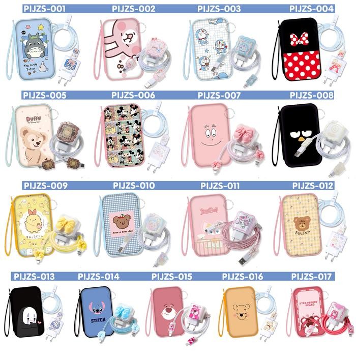 

New BUY 1 GET 1 KELONTONG UNIK BELI Pouch Jumbo 16.5x10x4 cm, GRATIS Paket Pelindung Kabel Dompet HP