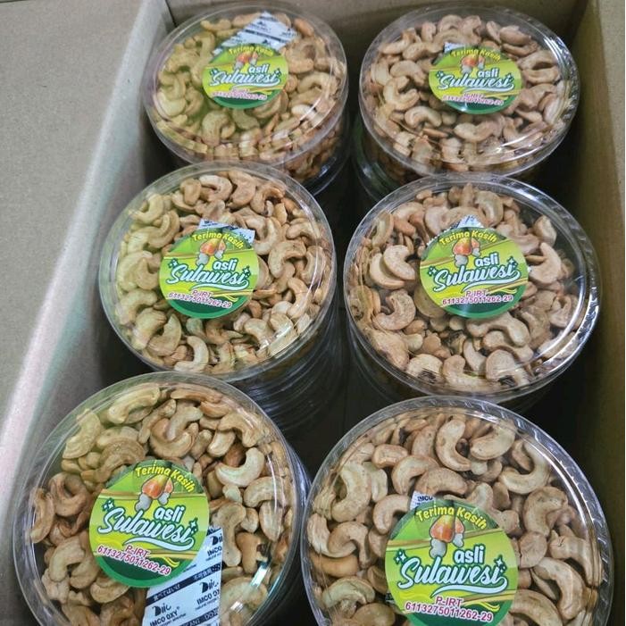 

New Kacang Mede Sulawesi Pecahan/Patahan Matang Toples 250 gr Renyah Gurih Food Snacks