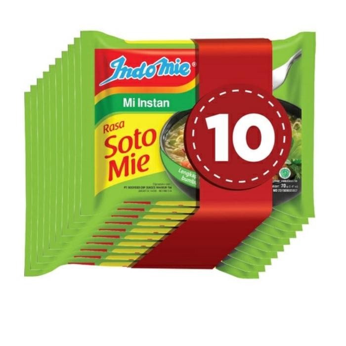 

10 pcs Indomie Kuah Soto Mie