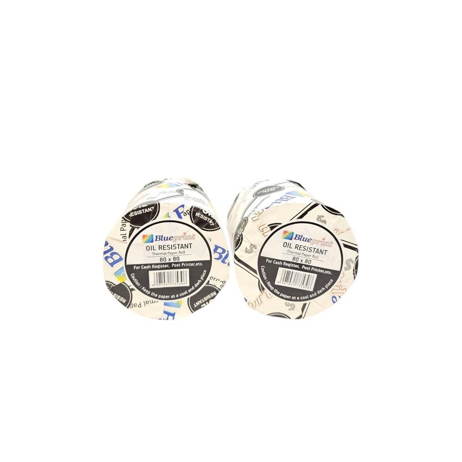 Kertas Thermal Oil Resistant 80x80 / Kertas Kasir Struk BLUEPRINT Roll