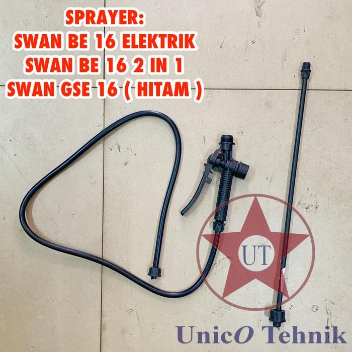 Handle + Hose + Pipe Swan Be 16 Elektrik 2In1 Gse 16 Sprayer Pencetan Selang Stik Alat Semprot