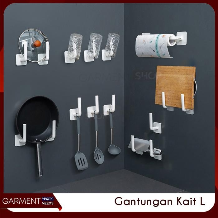 Tempat Tisu Dapur Talenan Tutup Panci Gantung Dinding Gantungan Tas