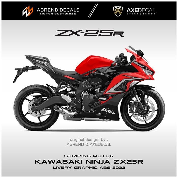 Rembulan_24 Striping Zx25R Graphic Abs / Stiker Motor Kawasaki Ninja Zx25R