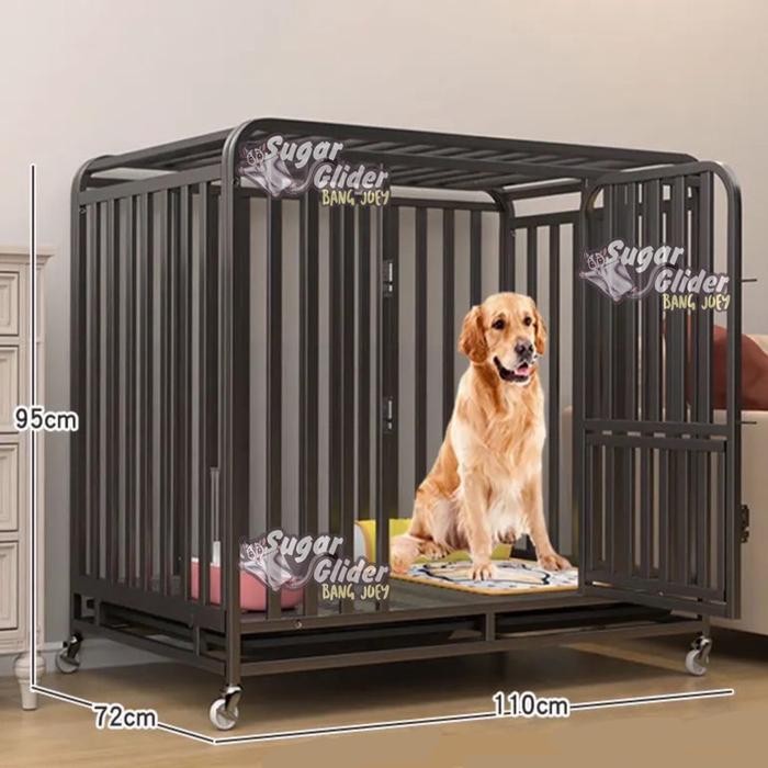 KANDANG TERKUAT DI BUMI KANDANG ANJING CAGE DOG ANJING BESAR EXTRA TEBAL DAN KUAT BESI HOLLOW KNOCK
