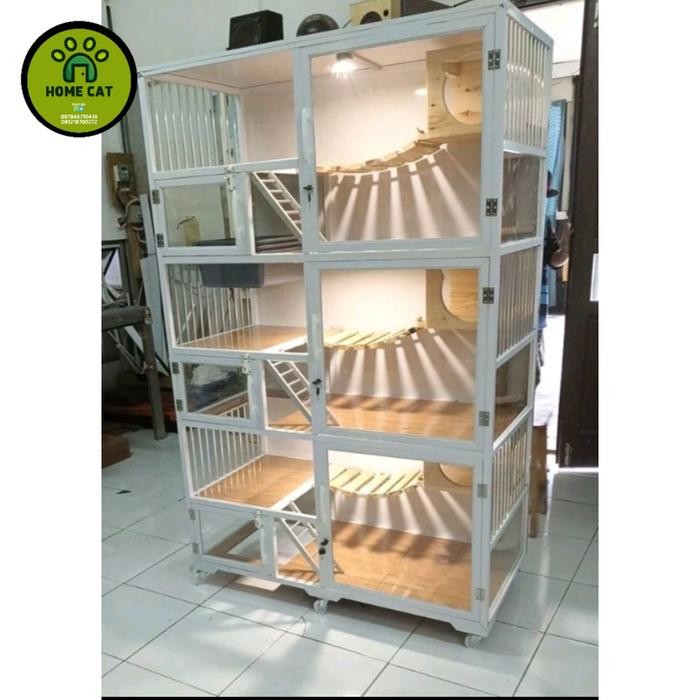 KANDANG KUCING 3 TINGKAT CAT CONDO